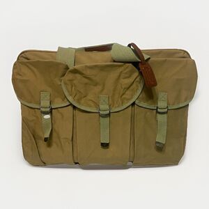 Vintage Chaps Ralph Lauren Canvas Khaki Duffel Bag 3 Pockets Military Surplus